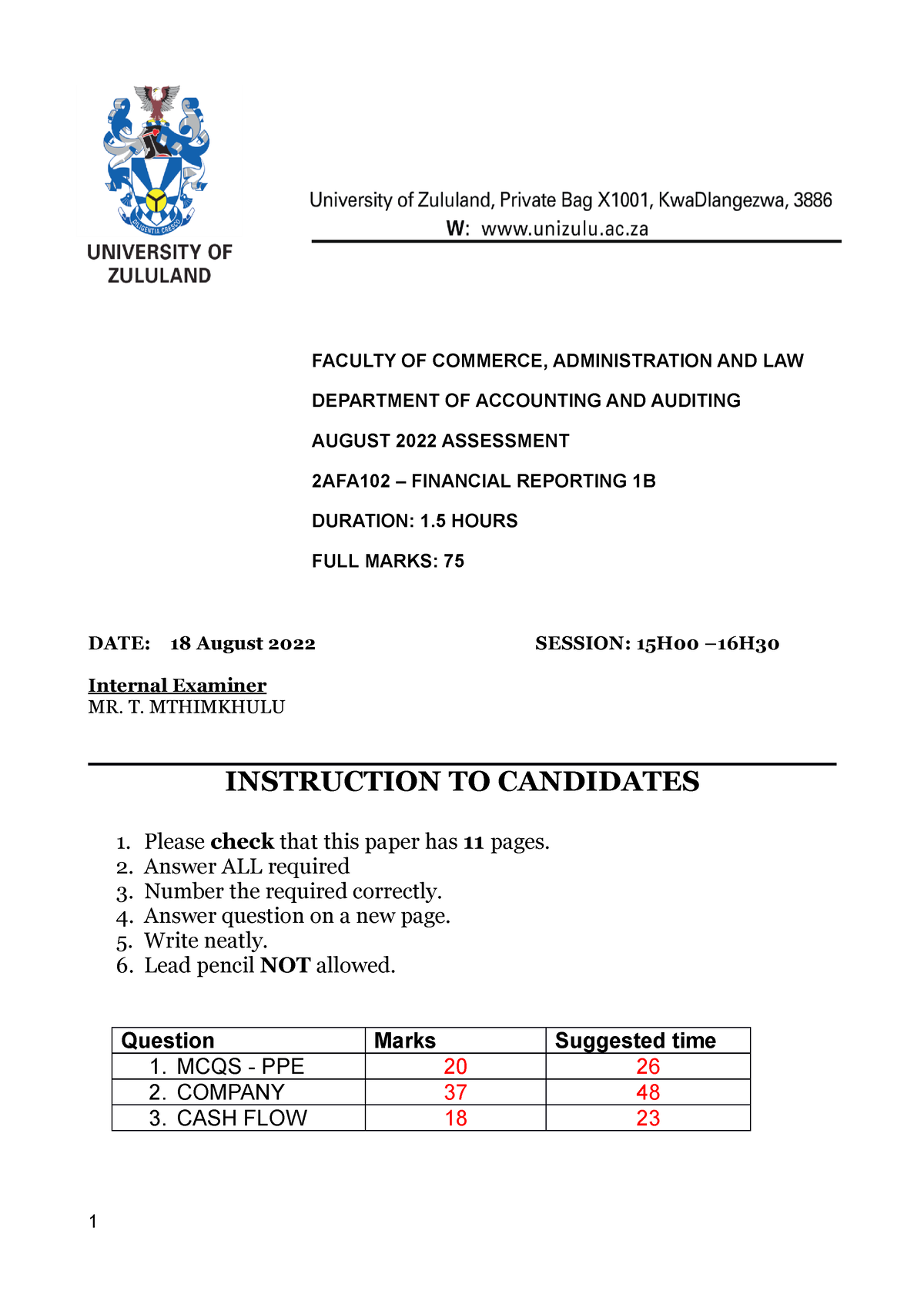 2afa102-a1-2022-accounting-faculty-of-commerce-administration-and