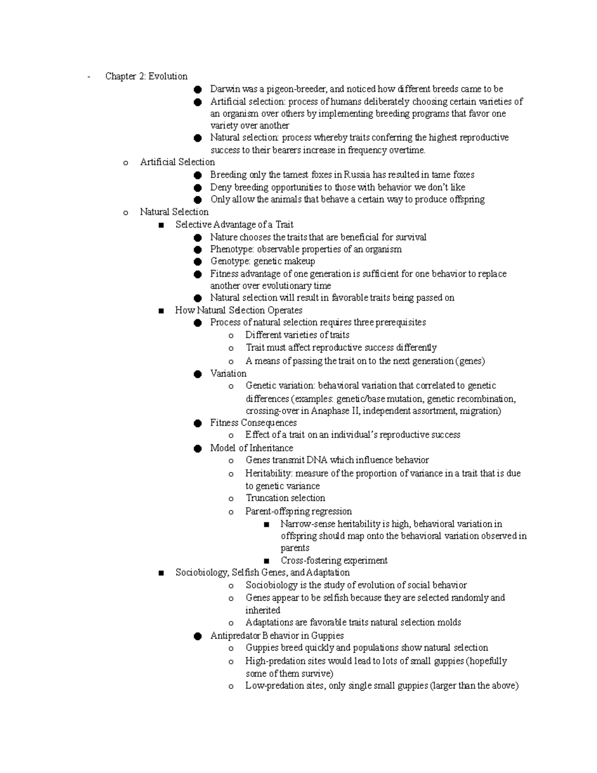 Final Exam Outline - Compilation of all reading notes from the second ...