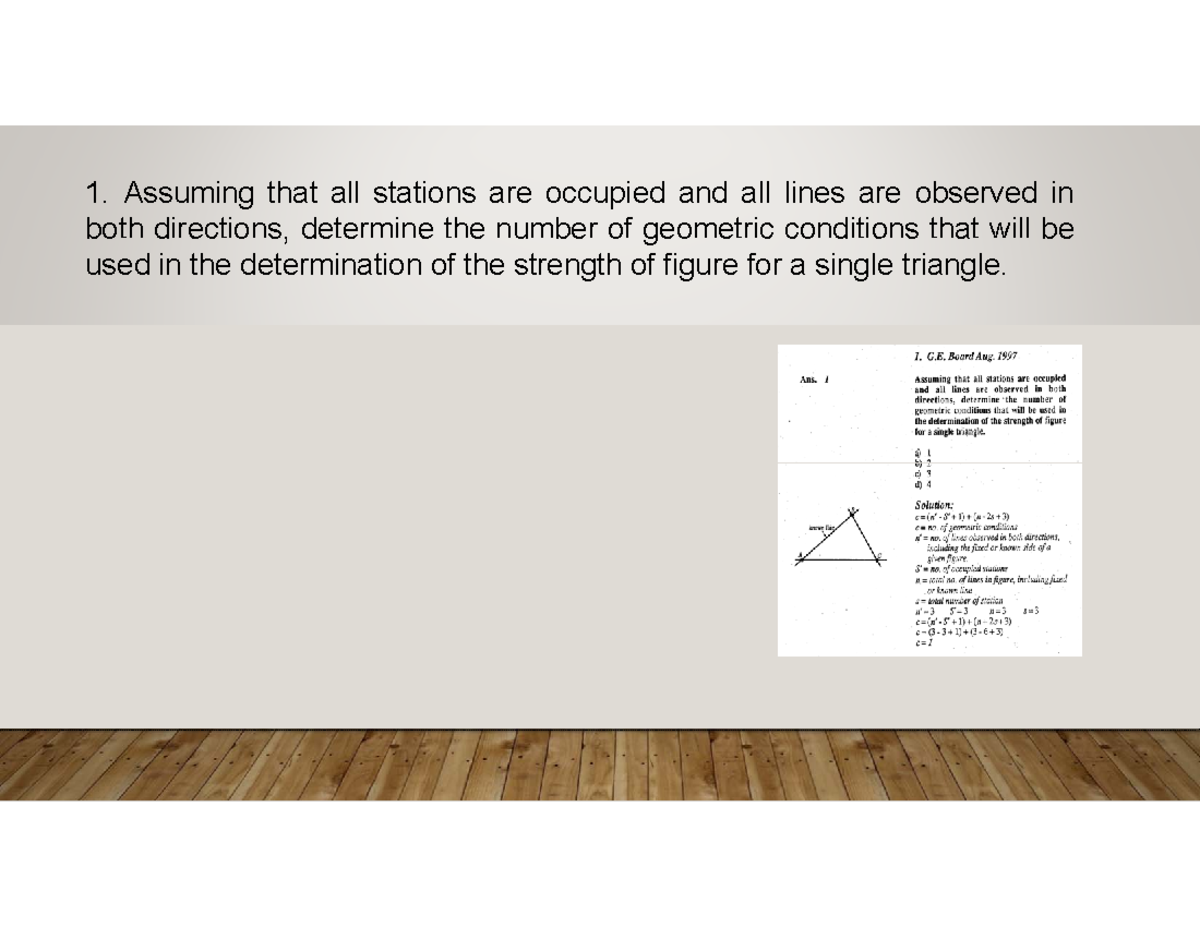 Geodesy-prob- Answer Solution - boboth ddecos,irections, dede eterminee ...