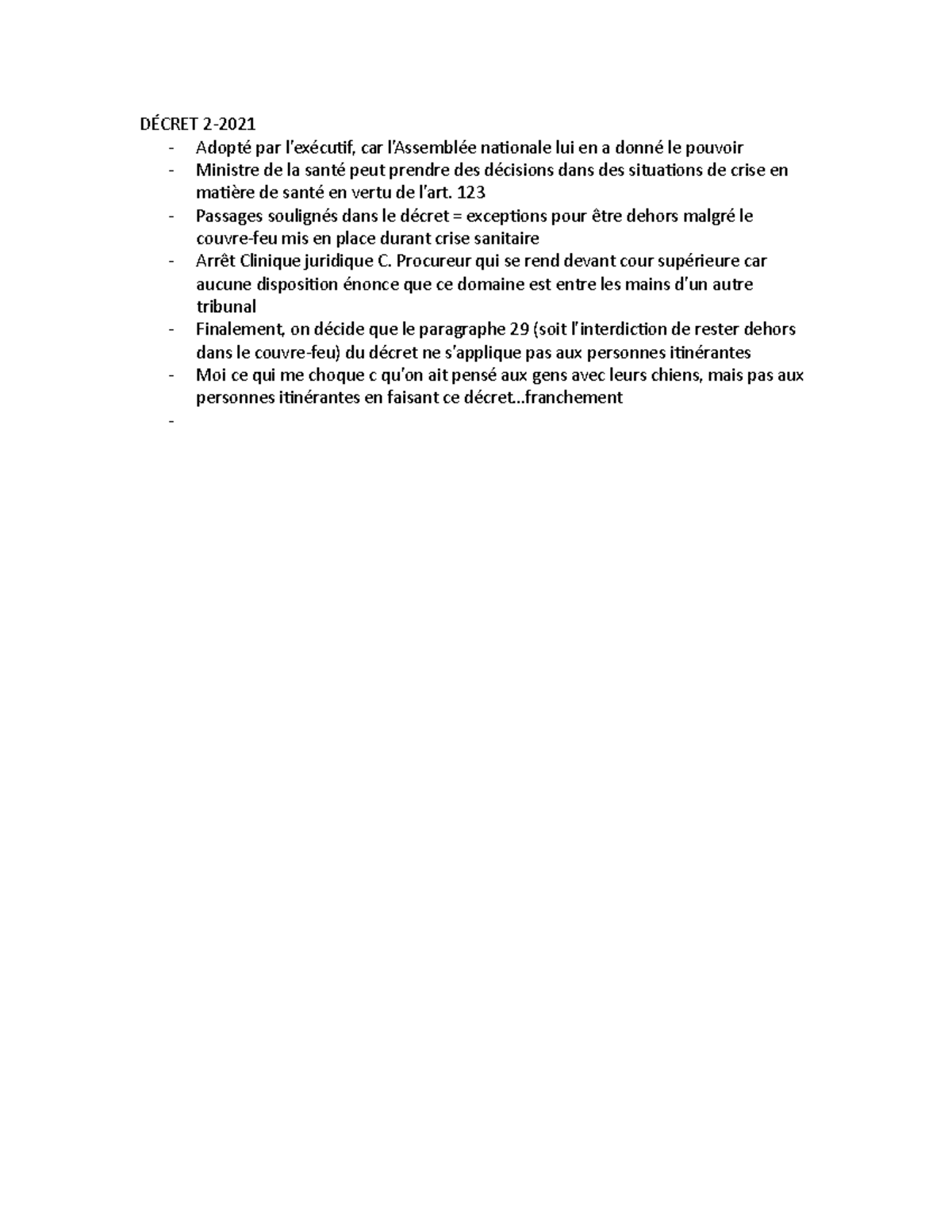 Décret 2 - DÉCRET 2- Adopté par l’exécutif, car l’Assemblée nationale ...