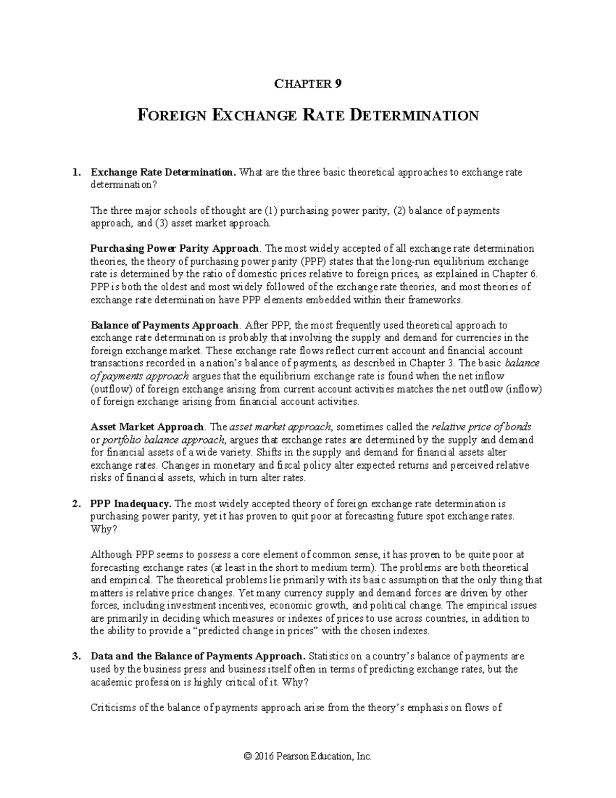 Chap09 Ques MBF14e   Mmmmmmmmmmm   CHAPTER 9 FOREIGN EXCHANGE RATE