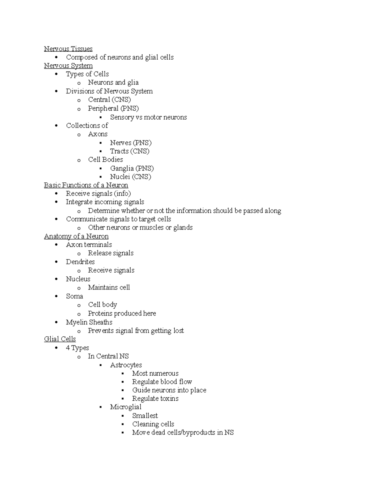 Nerves and Sensory Organs - Nervous Tissues Composed of neurons and ...