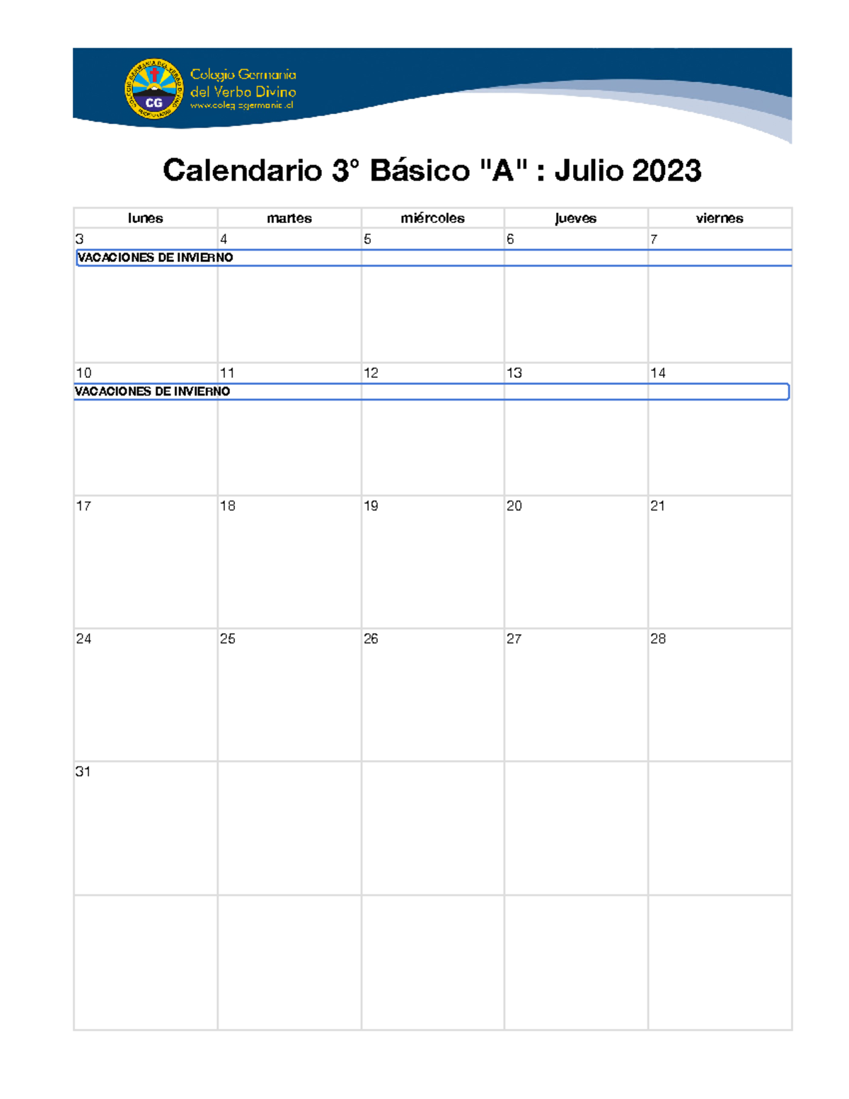 3%C2%B0-basico-A - DOCUMENTO DE ESTUDIO 3 BASICO - Calendario 3° Básico ...