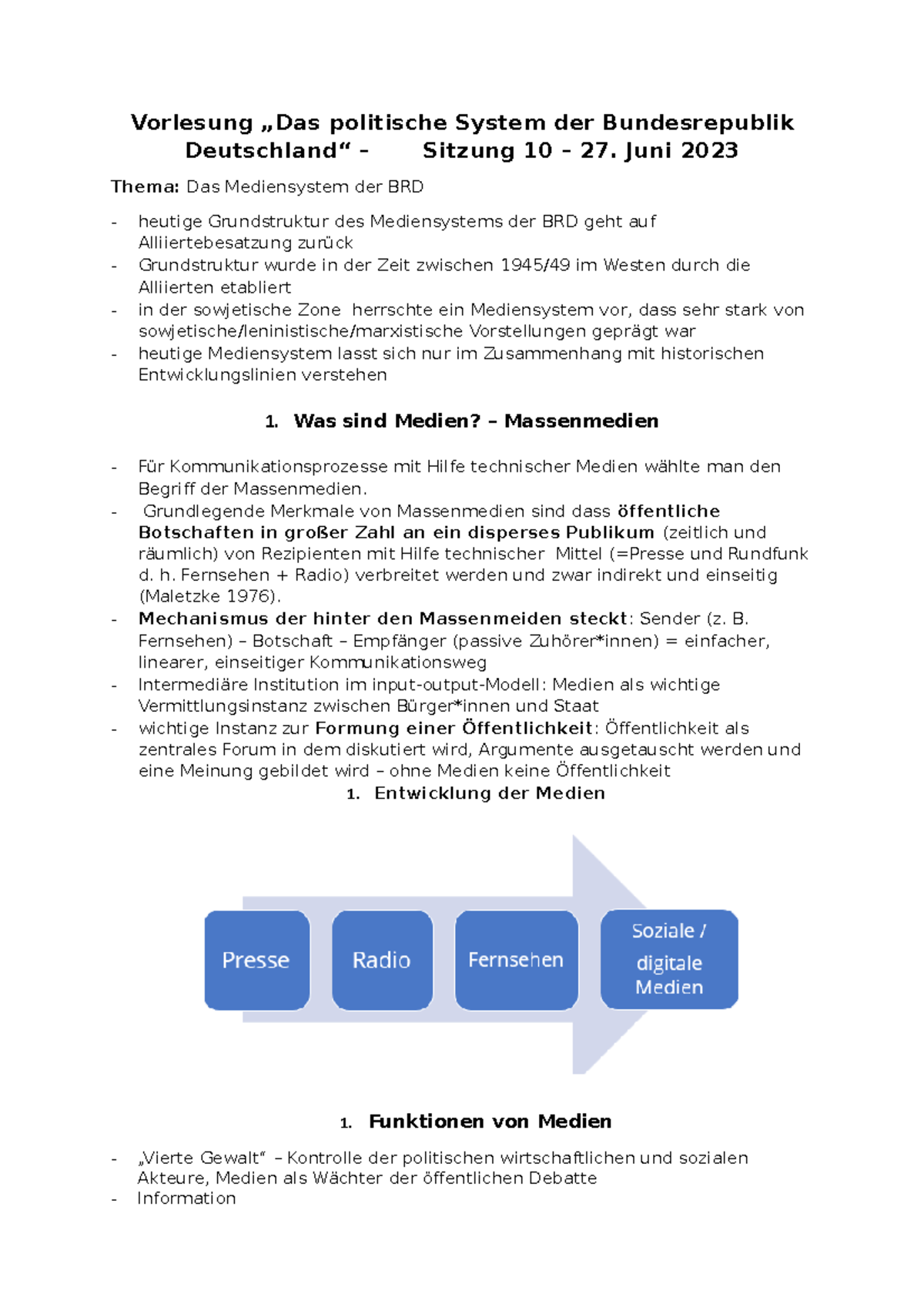 Formale Systeme Tu Dresden Sitzung 10 Mitschriften - Großes Aufbaumodul Politische Systeme - TU