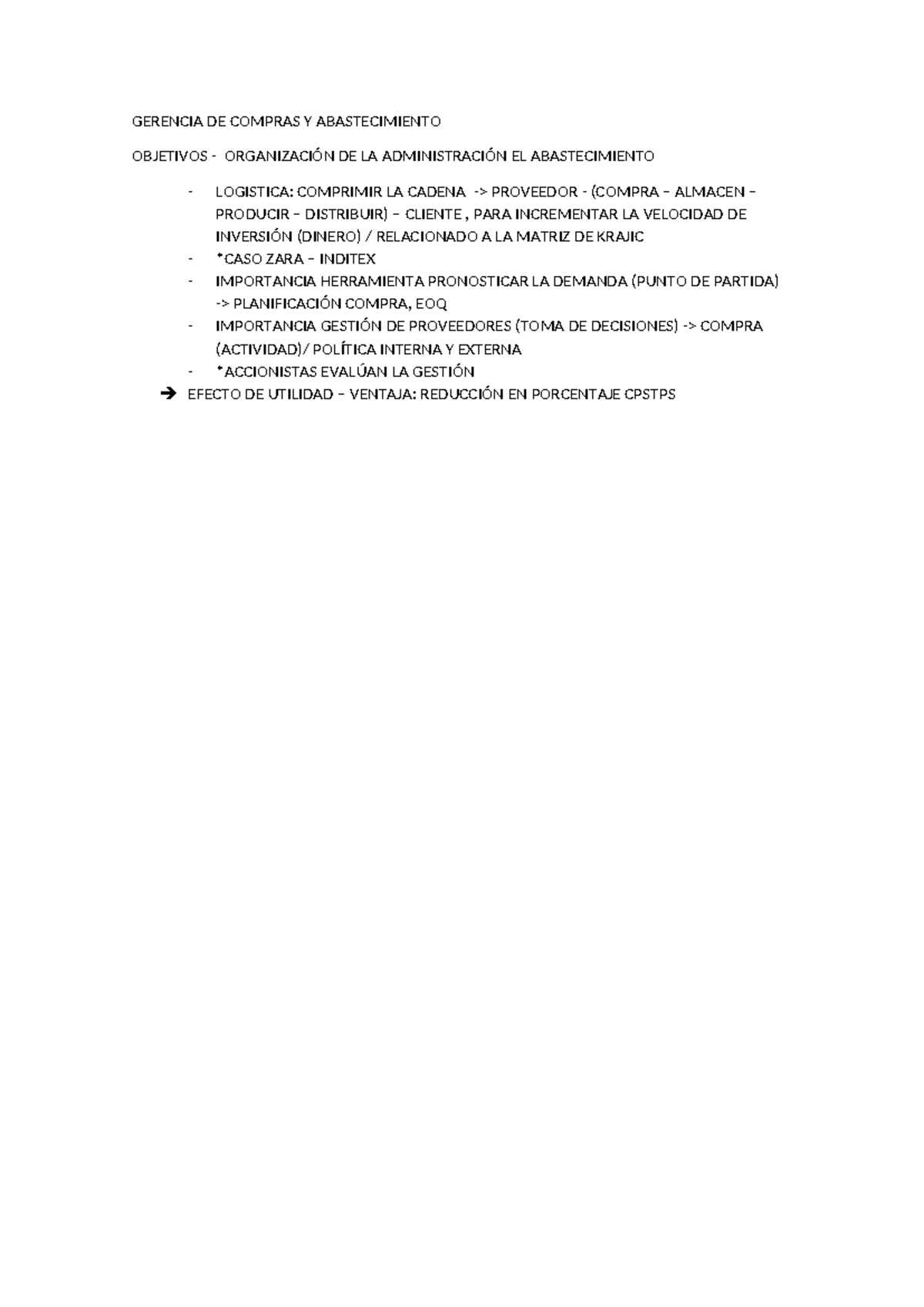 Gerencia DE Compras Y Abastecimiento semana 1 - GERENCIA DE COMPRAS Y ...