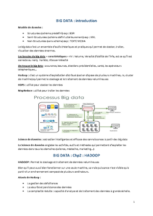 Examen Big Data Sp Big Data Nom Et Signature Observations Du Correcteur Nom Et