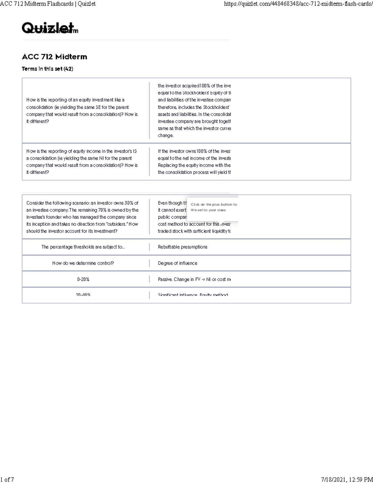 ACC 712 Midterm Flashcards Quizlet - ACC 712 Midterm Social Science ...