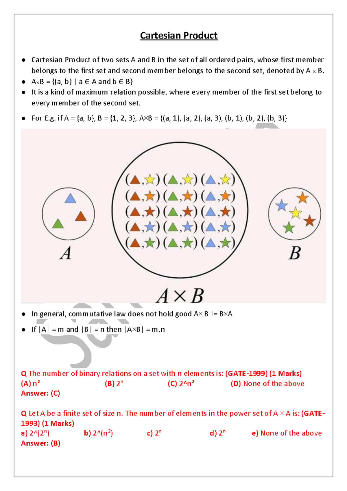 2+-+Relations+part+-+1+with+key - Cartesian Product Cartesian Product ...