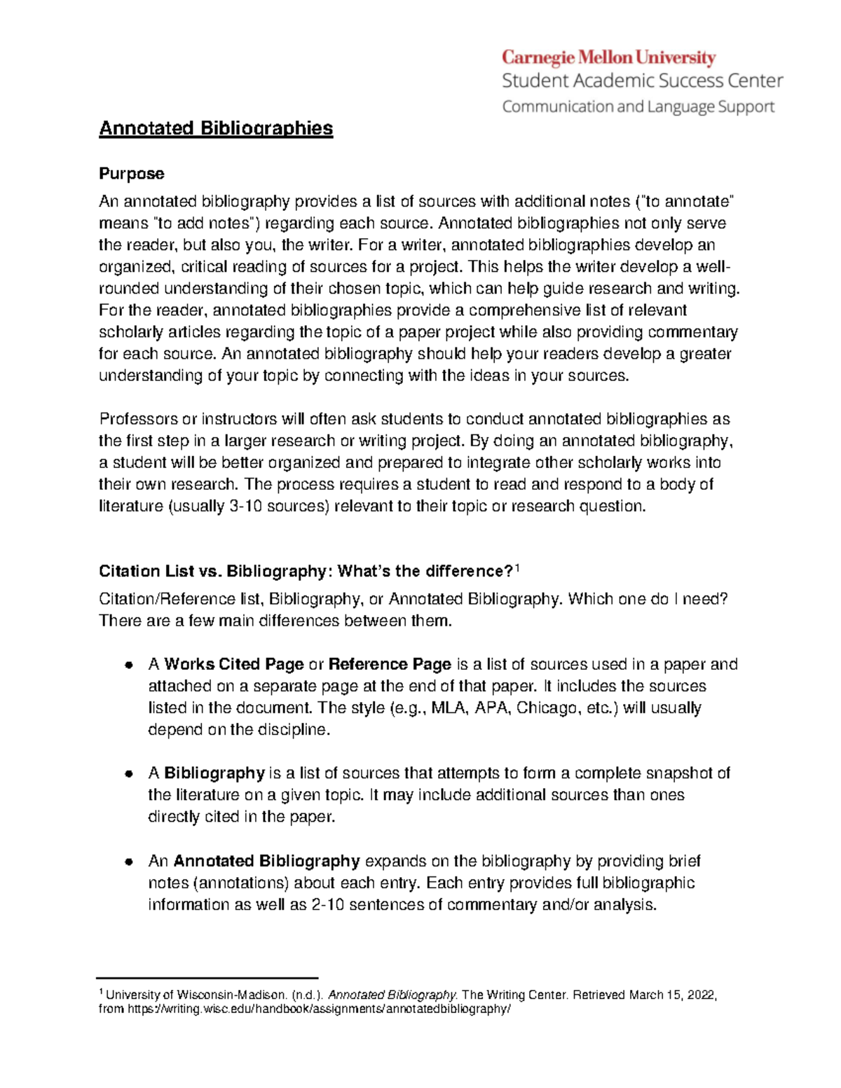 Annotated-bibliographies - Annotated Bibliographies Purpose An ...