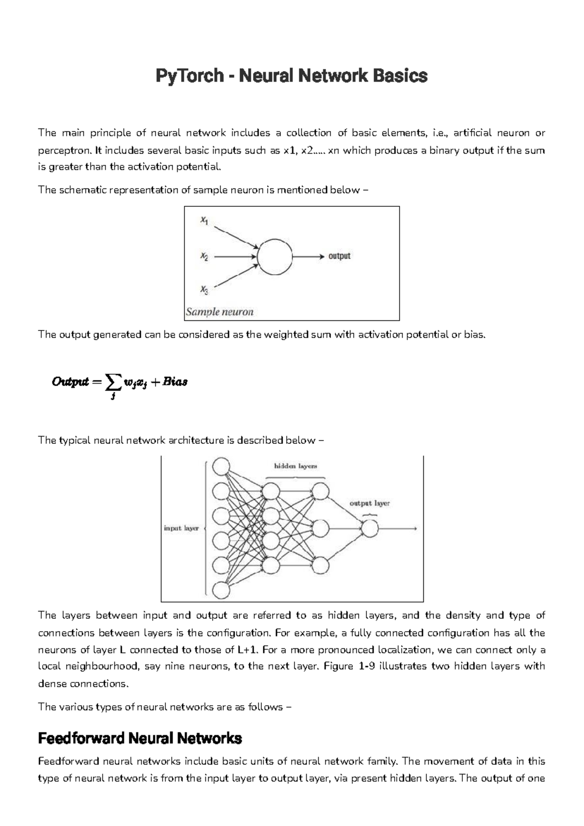 Py Torch - Neural Network Basics - PyTorch - Neural Network Basics The ...