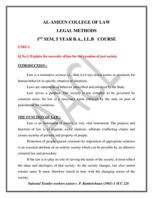 H Labour Law-IApr202380 - II Semester 3 Year Semester 5 Year B. LL. B.B ...