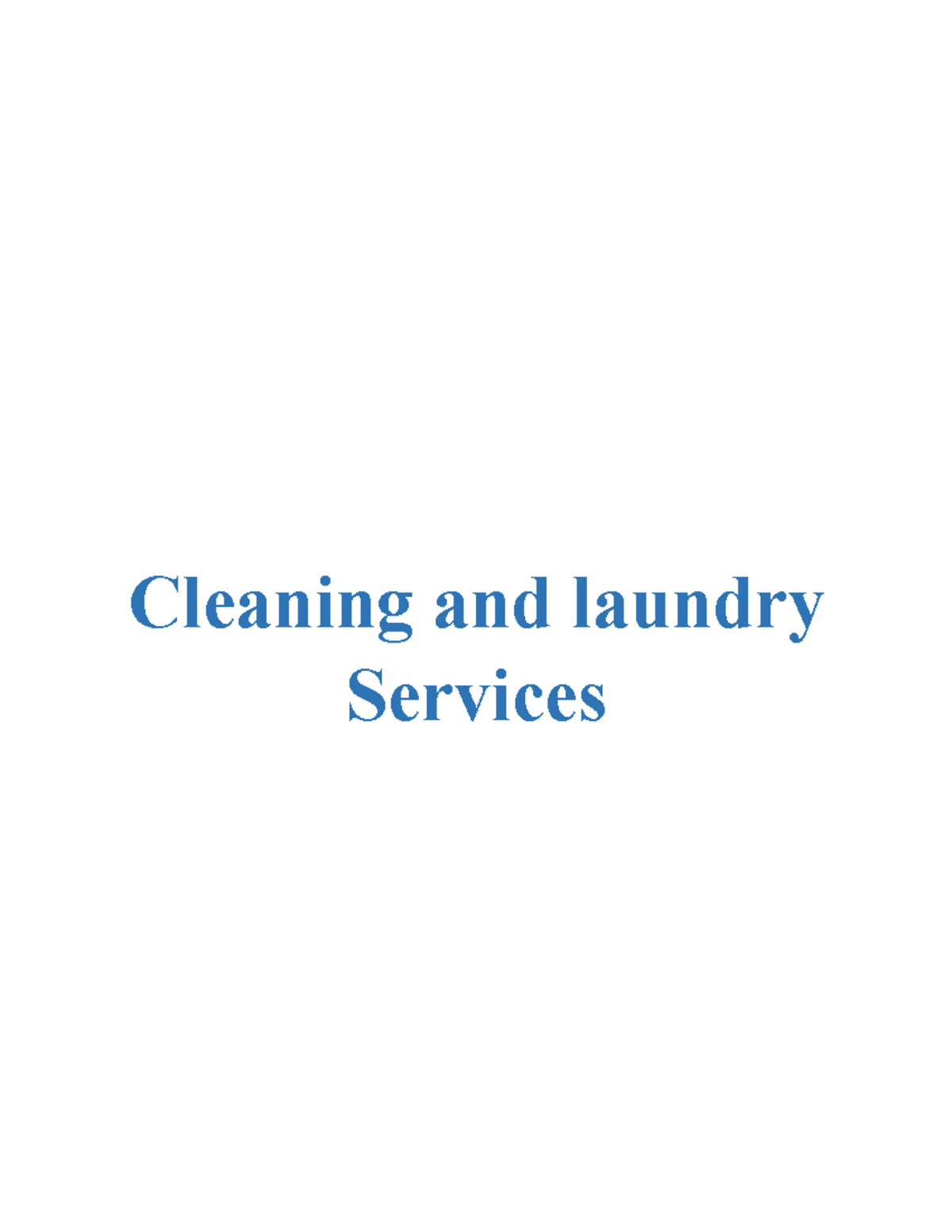 business plan on laundry and dry cleaning services