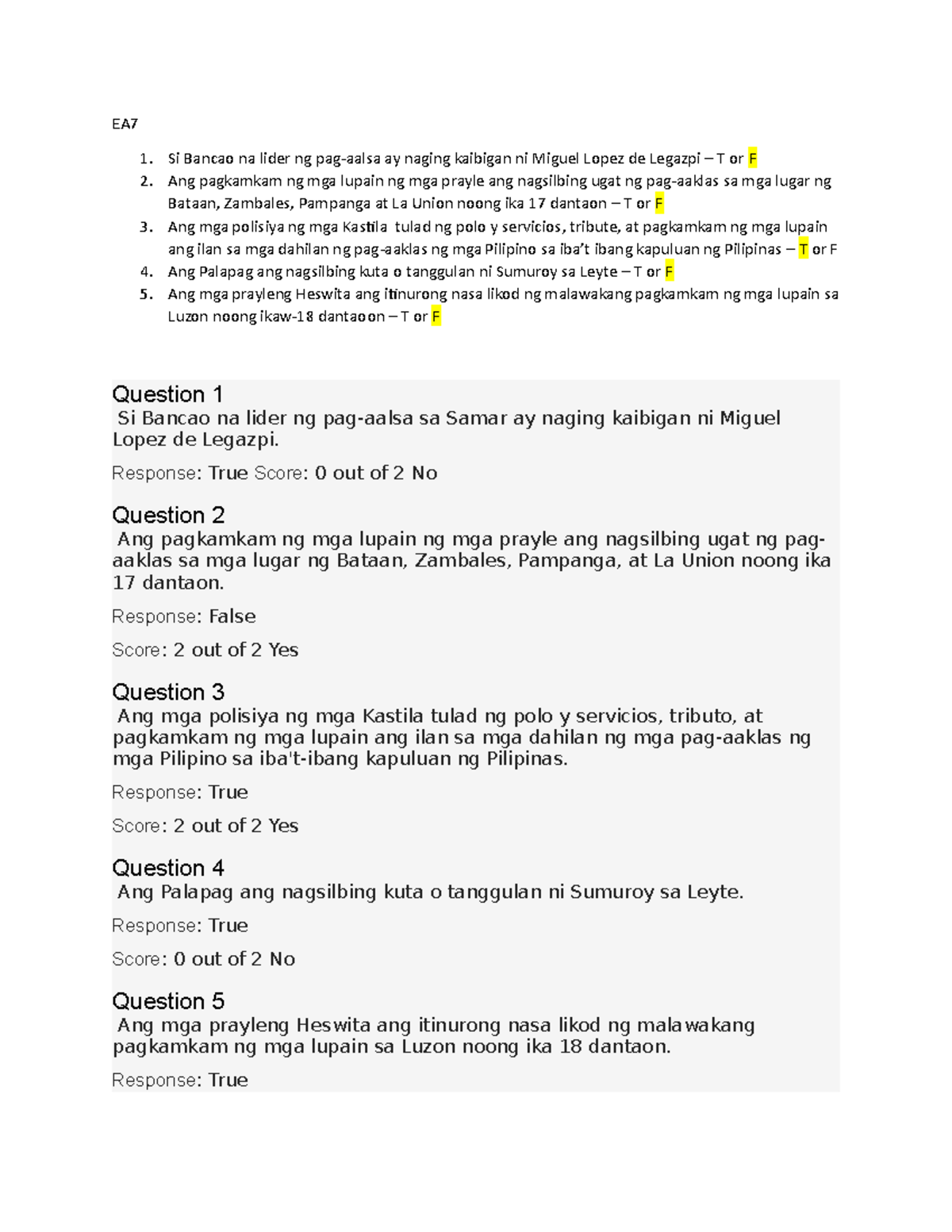 EA7 - Tradisyon Ng Mga Pag-aalsa Bago Ang Kilusang Reporma - EA Si ...