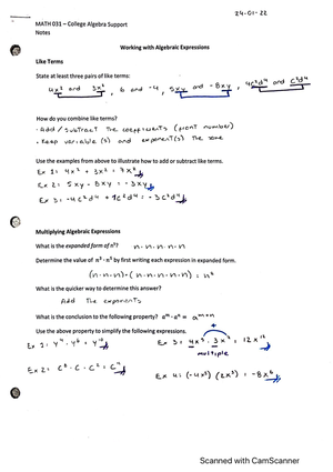 Math 031 Decimal - Percent Notes - MATH 031 - Studocu