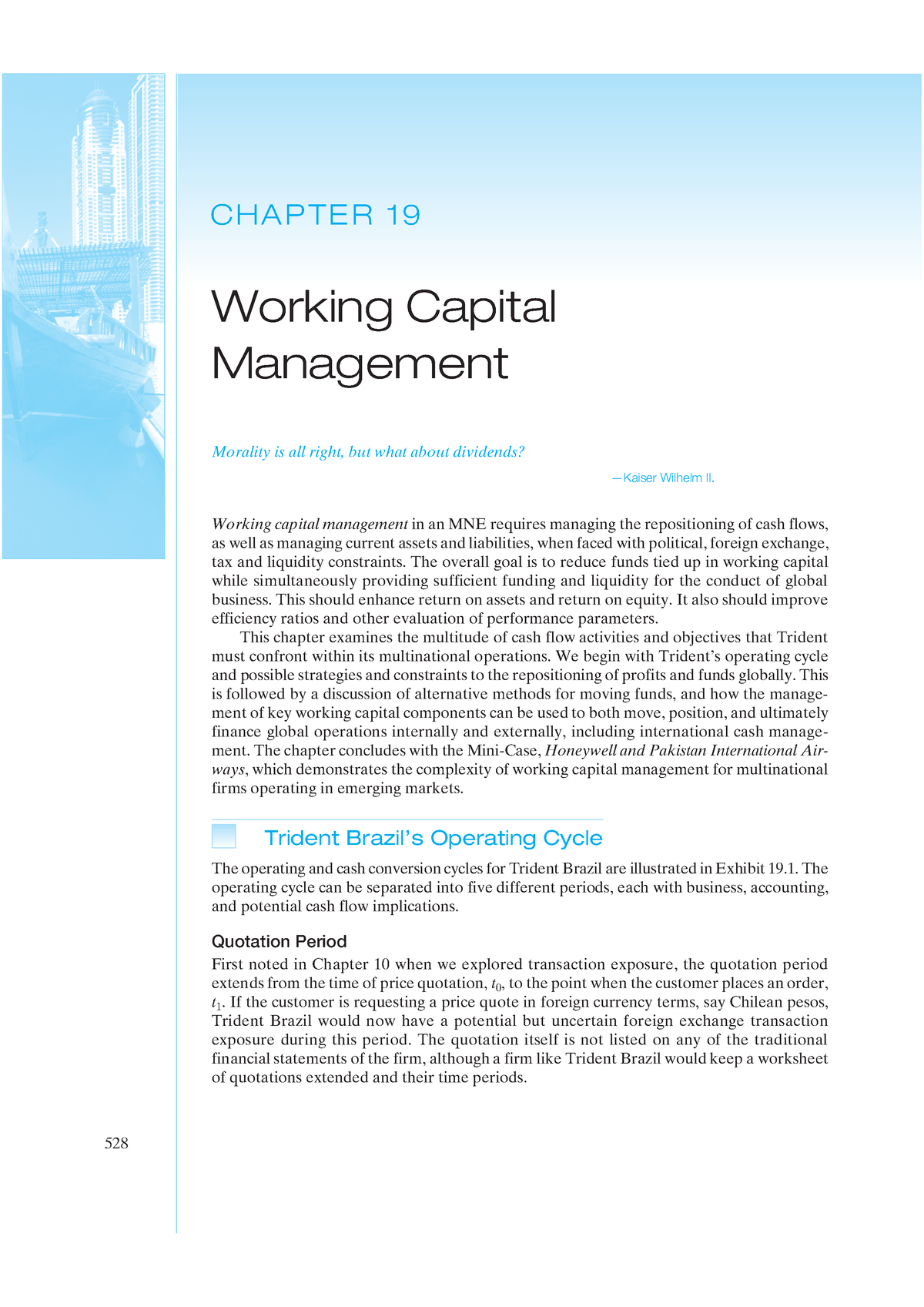 Chapter 19 - Bài Nhóm - Working Capital Management Morality Is All ...