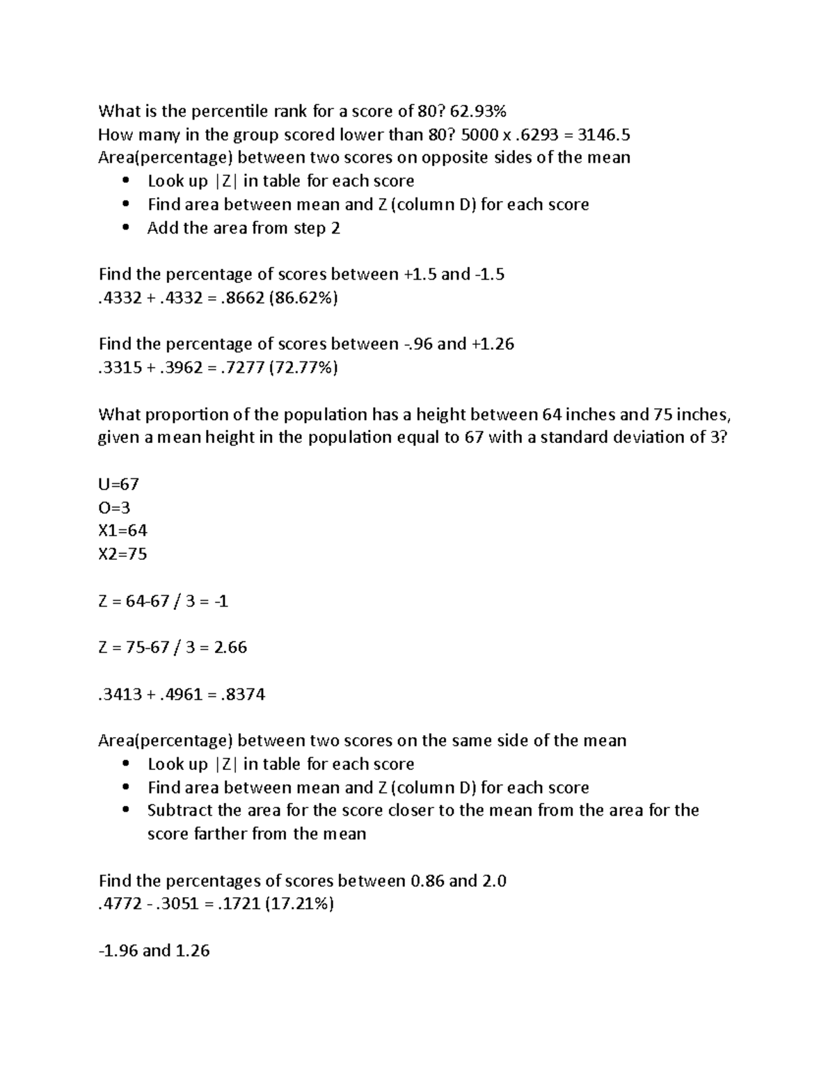 psy-205-notes-2-what-is-the-percentile-rank-for-a-score-of-80-62