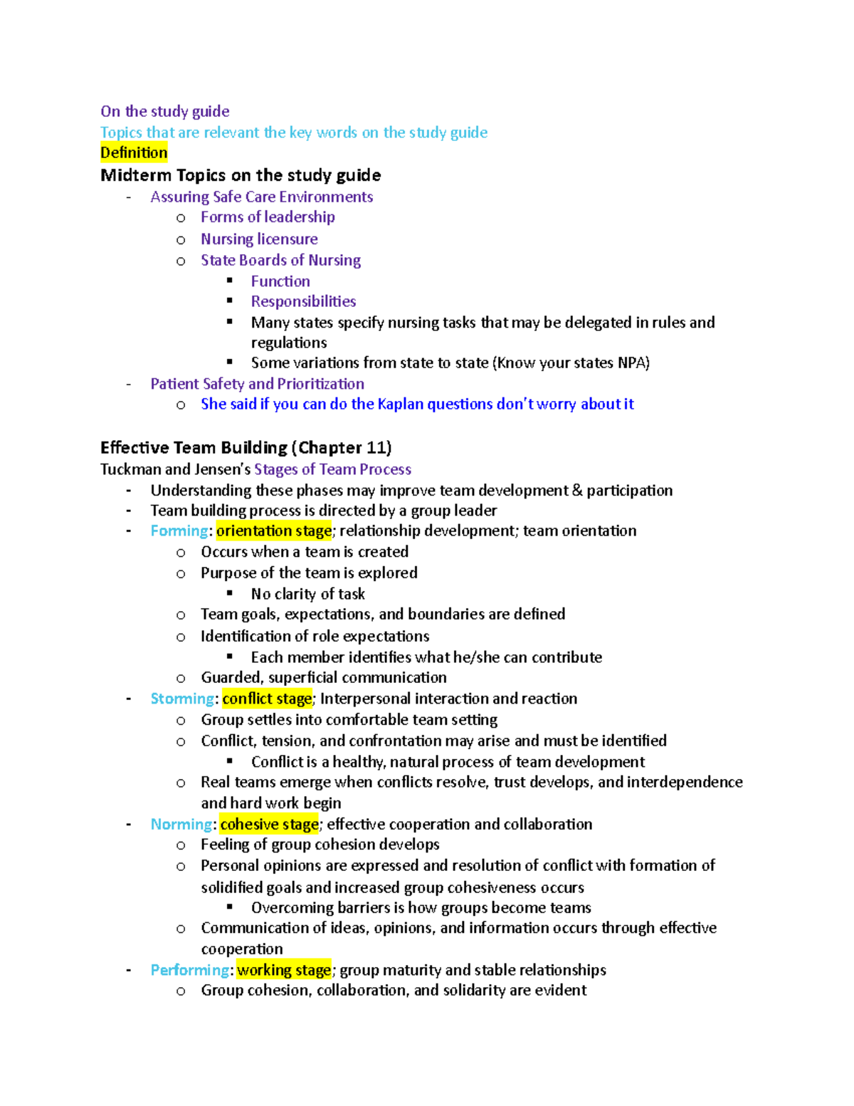 Leadership Final Study Guide Filled - On The Study Guide Topics That ...