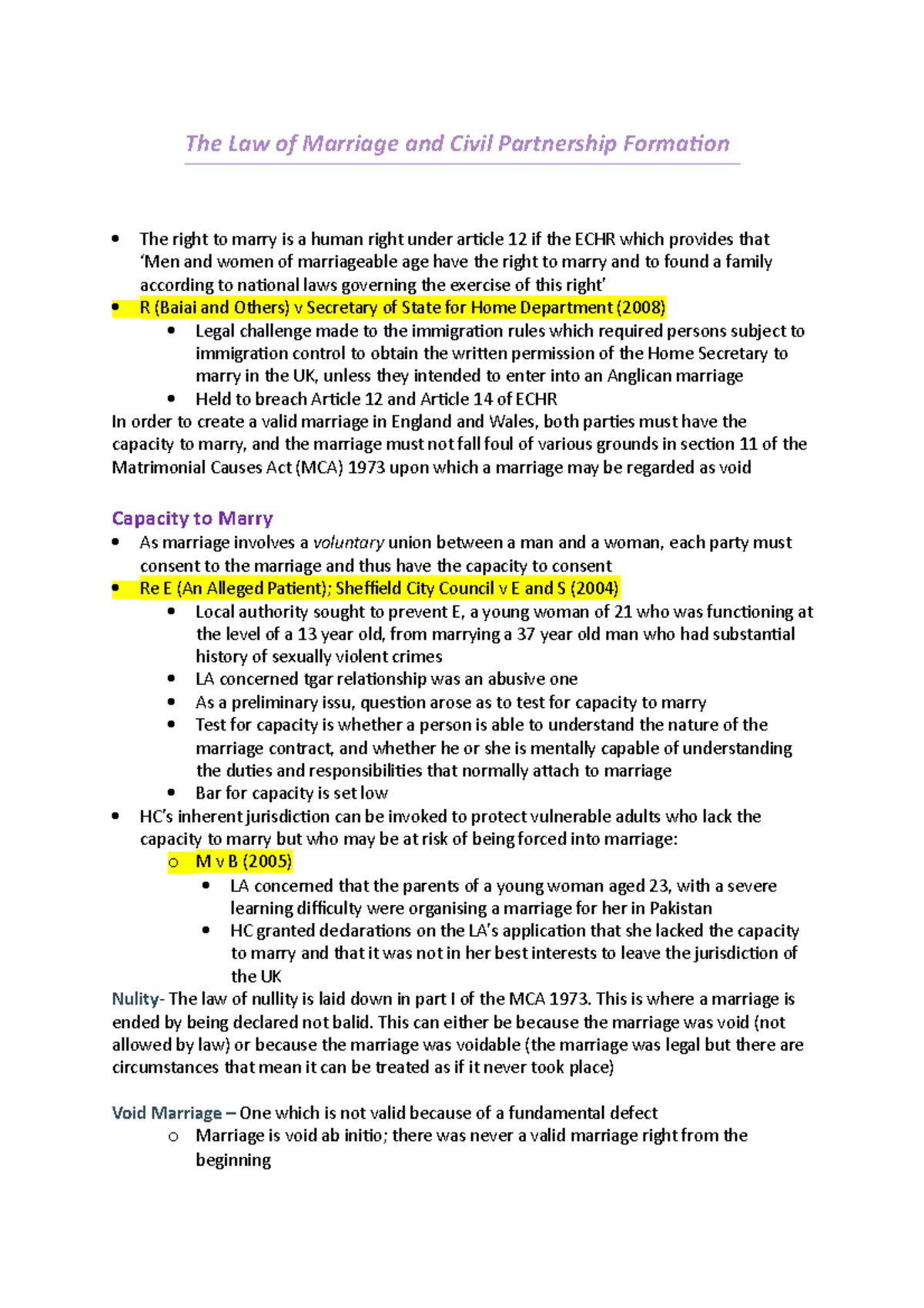 The Law Of Marriage And Civil Partnership Formation This Is Where A 