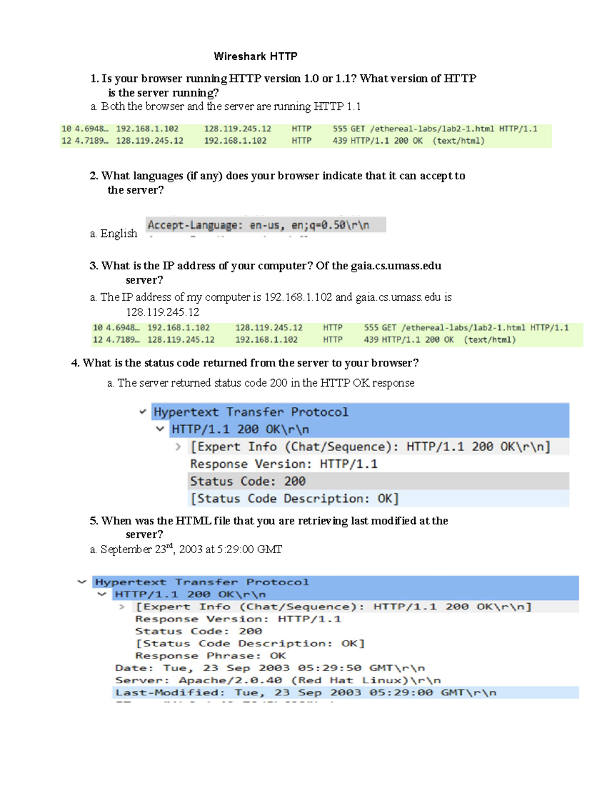 Wireshark HTTP - Weekly lab. - Robert Orfao CNT4513 RVCC 1225 Professor ...