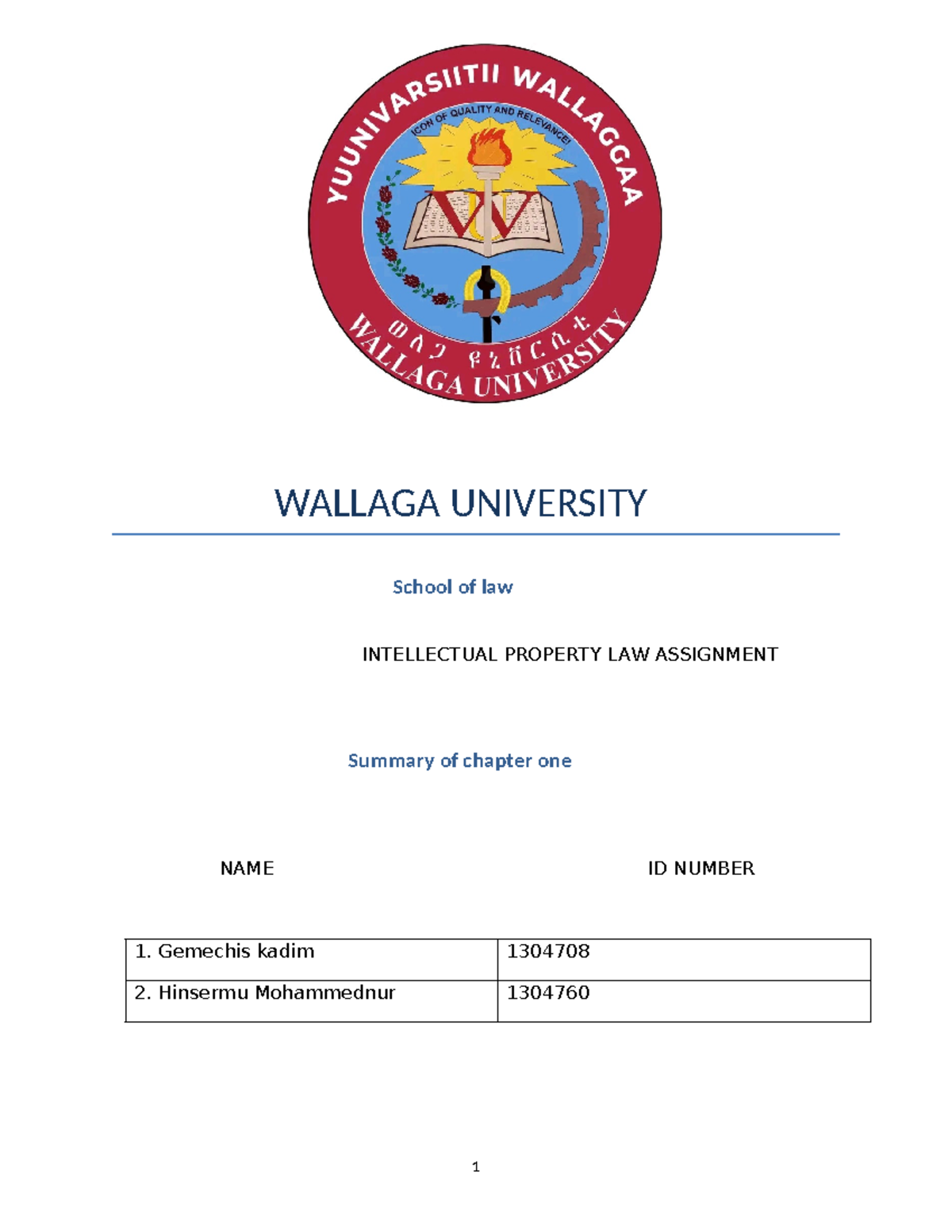 IP assignment - Summary International Intellectual Property Integrated ...