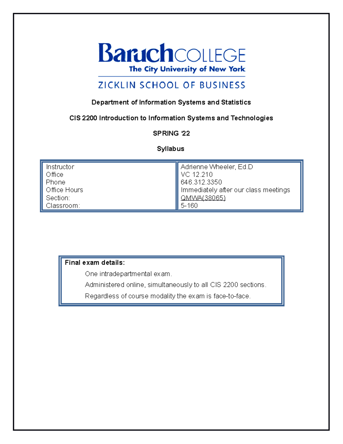 cis2200-spring-22-syllabus-department-of-information-systems-and