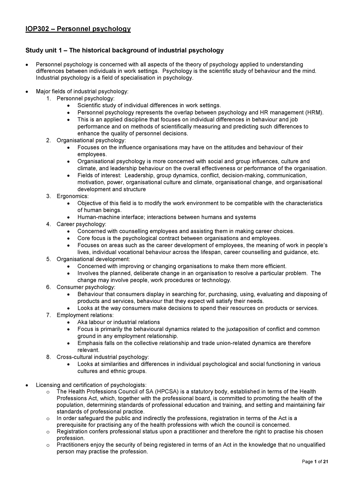 IOP3702-Summary - IOP3702 ASSESSMENT NOTES - - Studocu