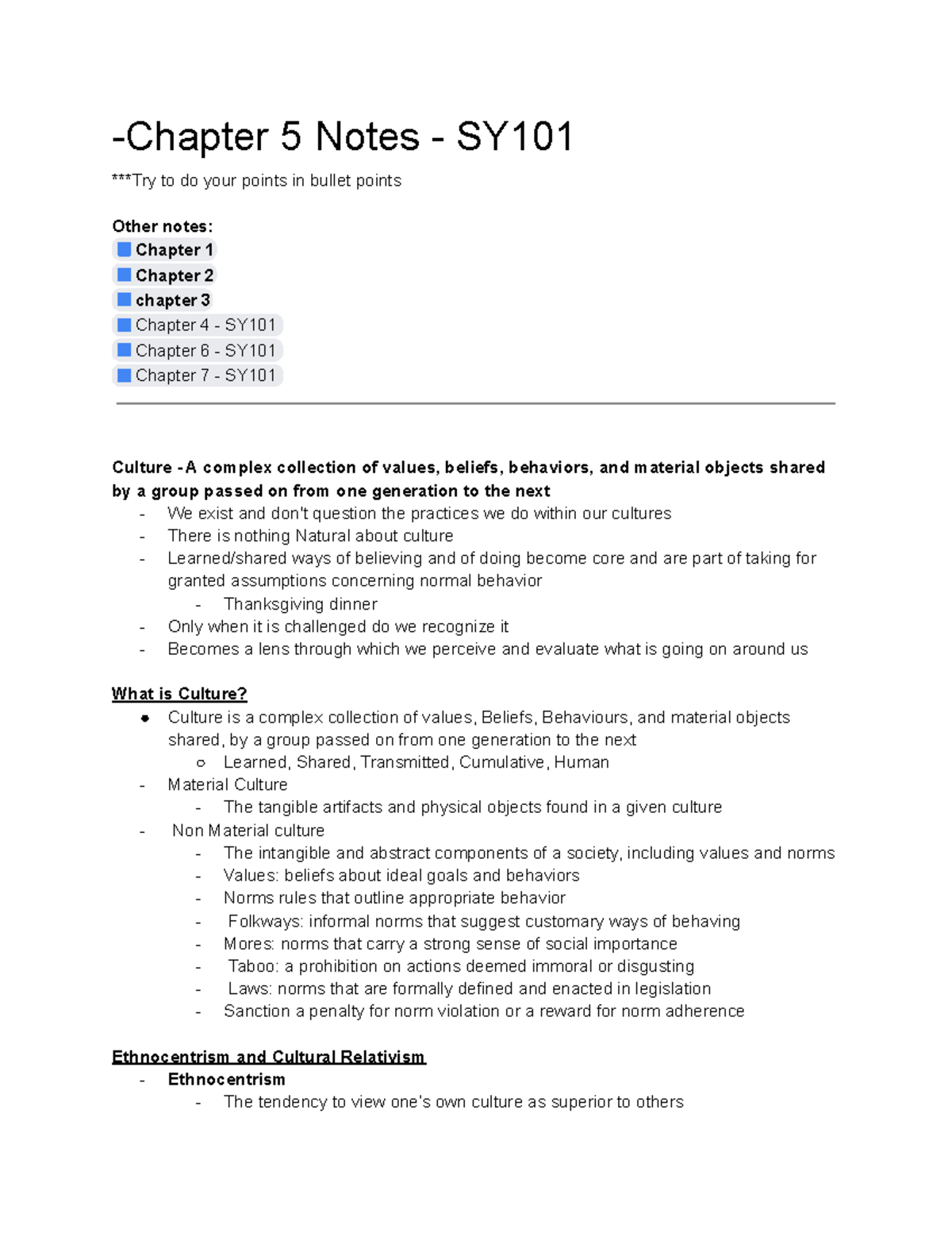 Chapter 5 - SY101 - Study notes -Chapter 5 Notes - SY ***Try to do your ...