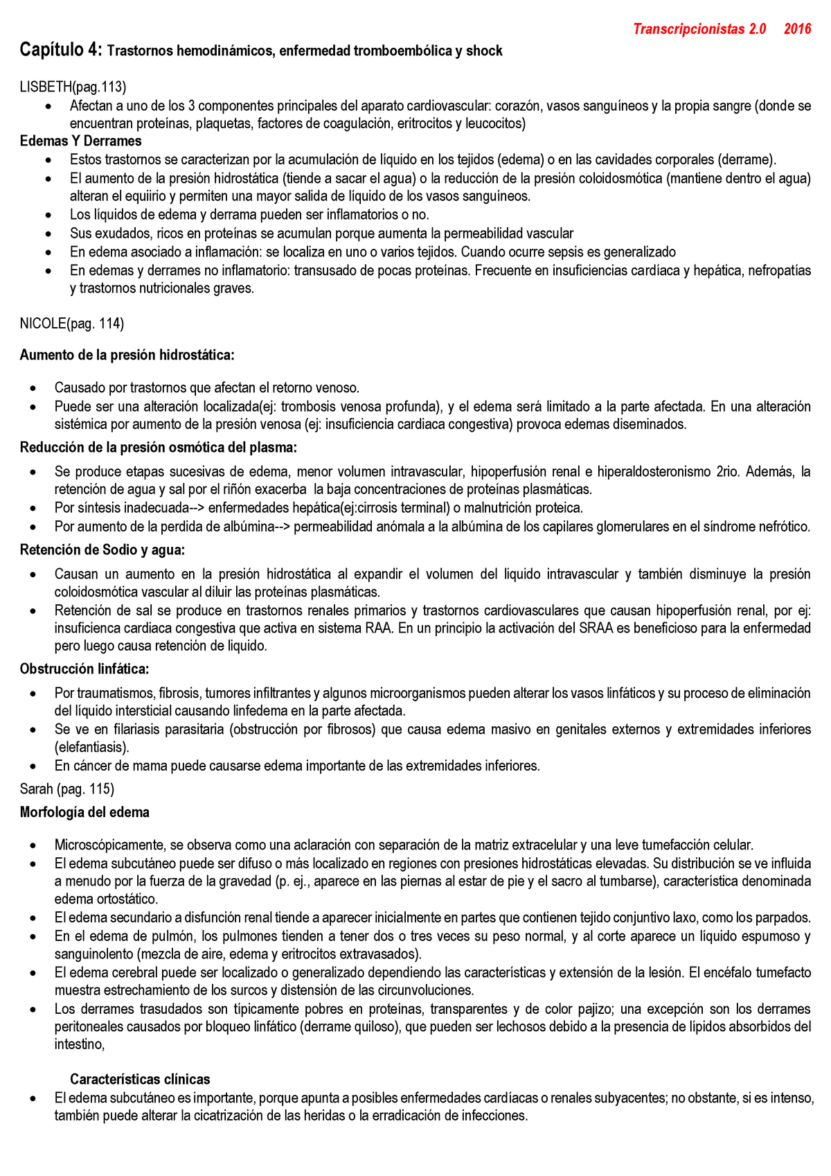 Capitulo 4 Robbins Patología Resumen - 4: Trastornos Enfermedad Y Shock ...