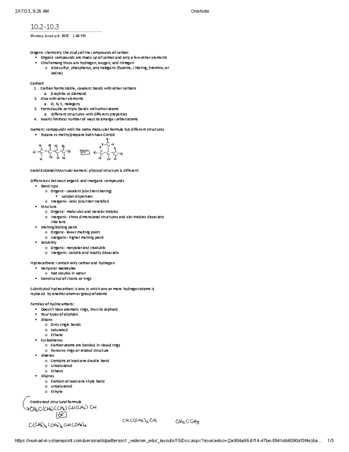 Chem 102 10 2 10 3 2 17 23 9 26 Am Onenote Studocu