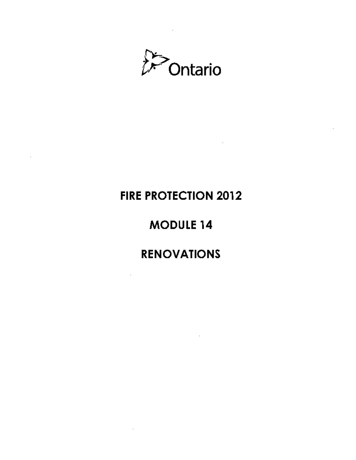 Pt 3 Mod 14done course assignment f' t?ontario FIRE PROTECTION