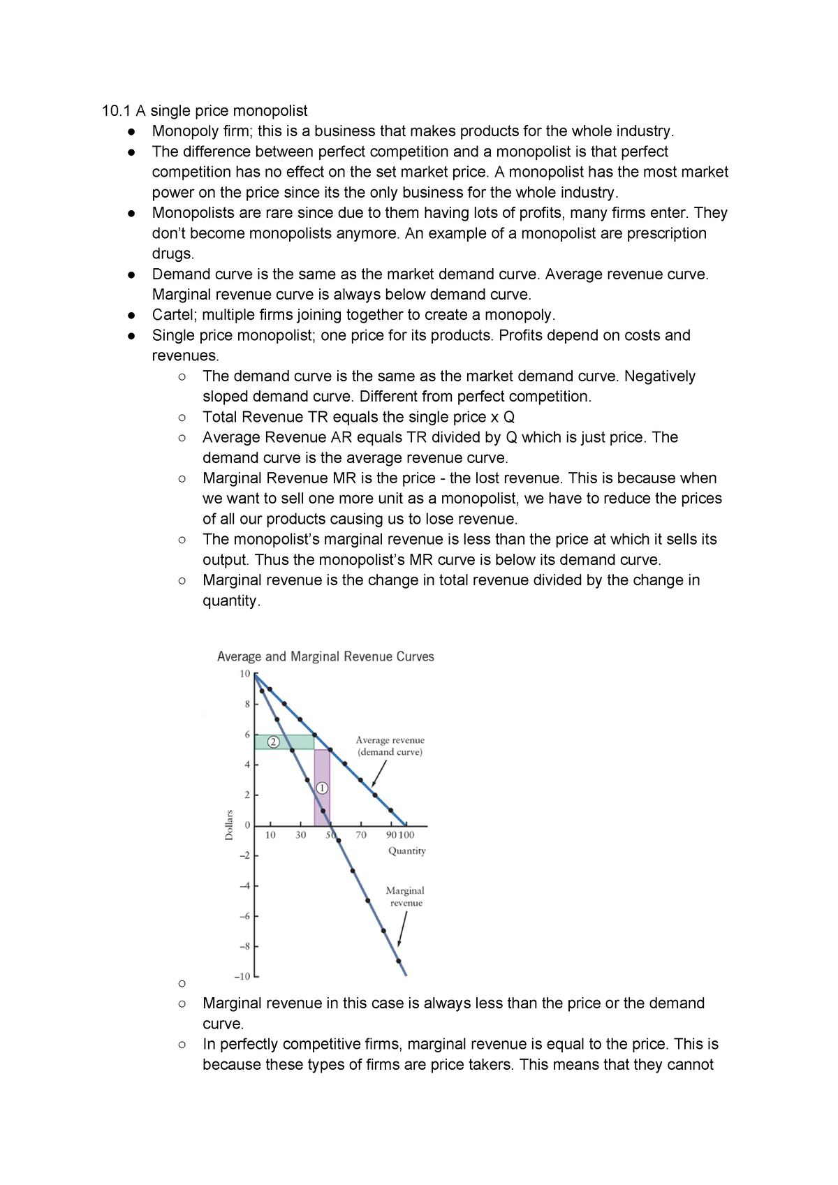 Chapitre 10 Monopoly, Cartels, and Price discrimination - 10 A single ...