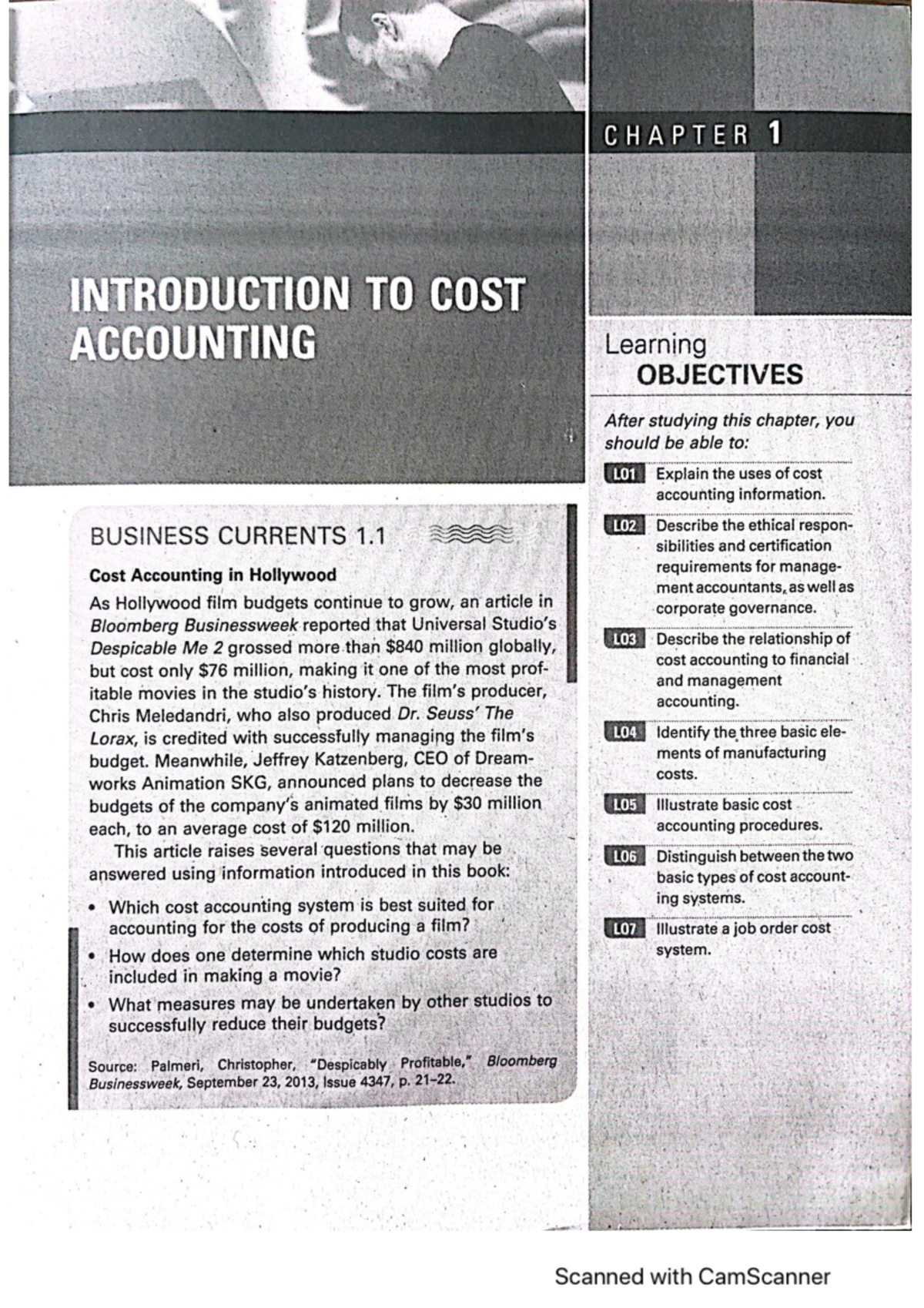 Chap 1 Cost Acc - Chapter 1 scanned copy - Accountancy - Studocu