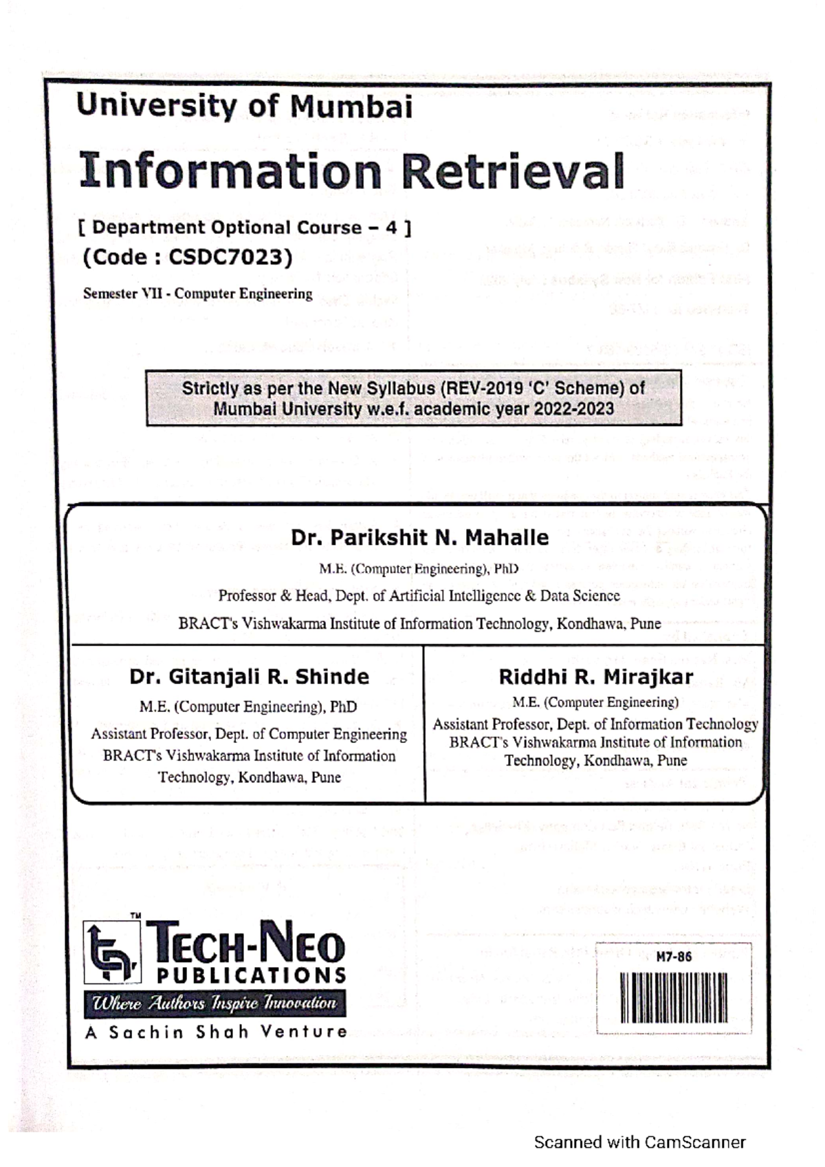 Information Retrieval Module 1 - Computer Engineering - Studocu