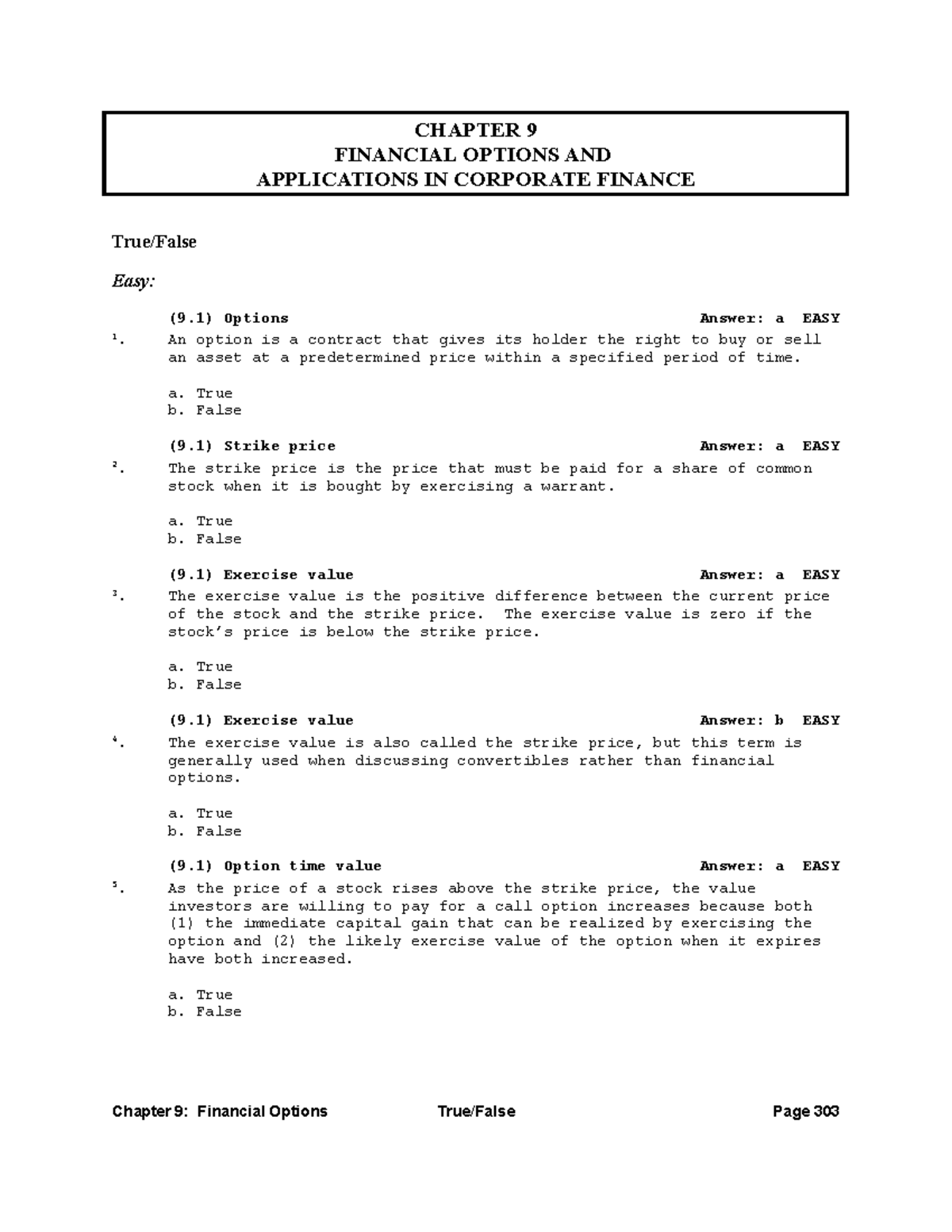 FM12 Ch 09 Test Bank - Summary Financial Management - CHAPTER 9 ...