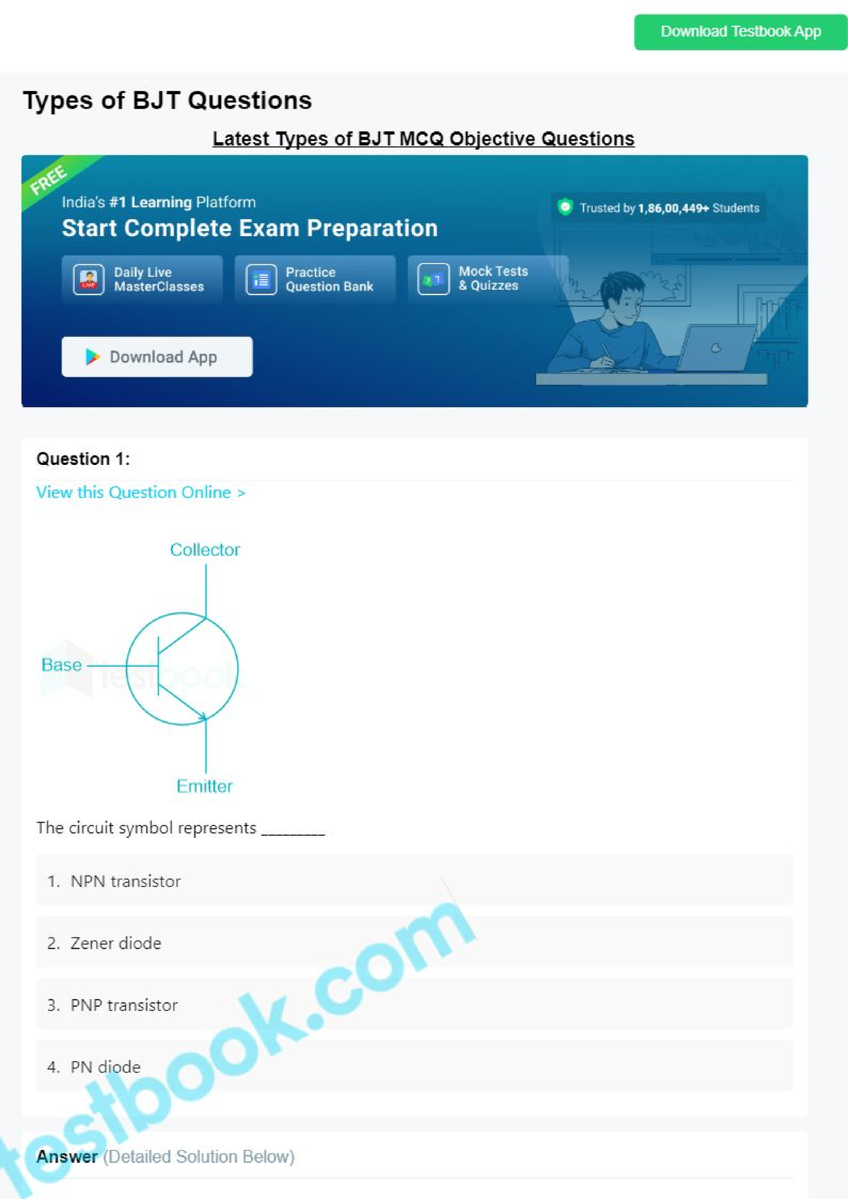 Mcq On Types Of Bjt 5eea6a1239140 F30f369edfa - English - Studocu