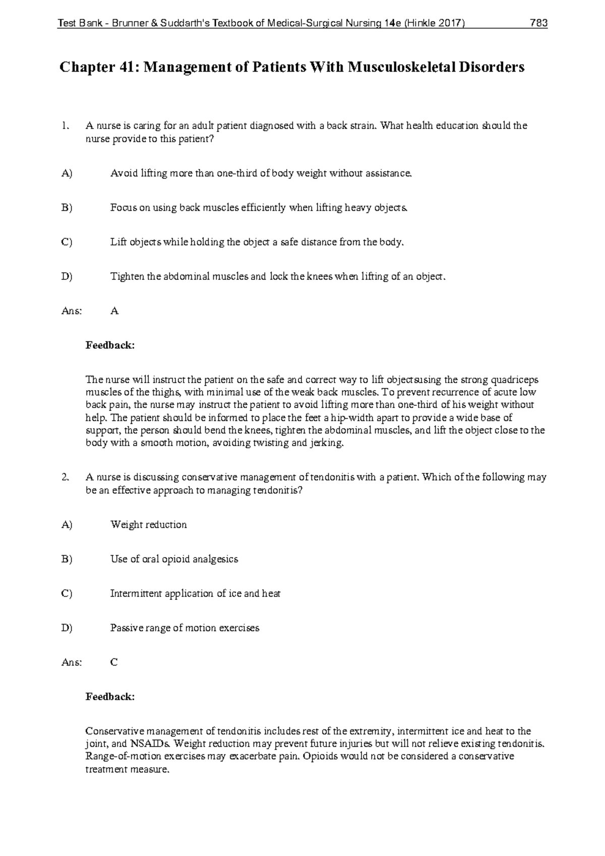 Ch 41 Management Of Patients With Musculoskeletal Disorders - What ...