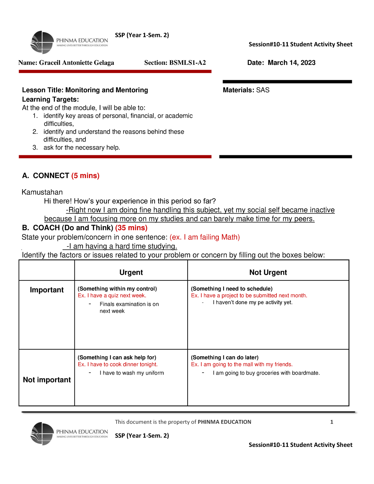 3-Monitoring-and-Mentoring SAS Session 10 - SSP (Year 1-Sem. 2) Session ...