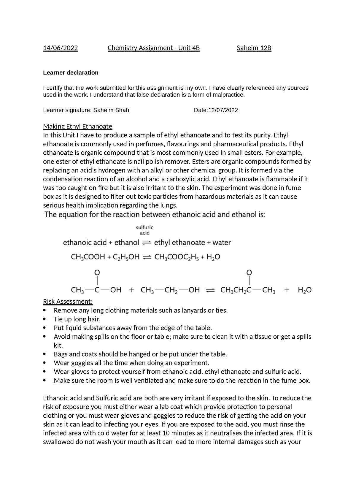 chemist room assignment 2022