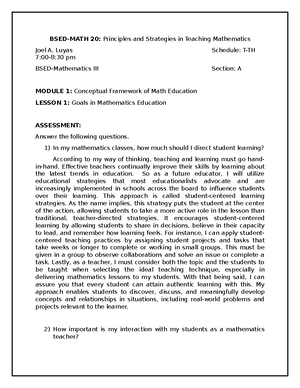 BSED MATH 14 Final Study Notes - Republic of the Philippines ...
