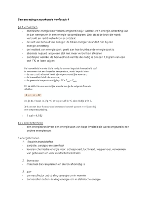 Natuurkunde Samenvatting - Natuurkunde Hoofdstuk 6 Straling ...