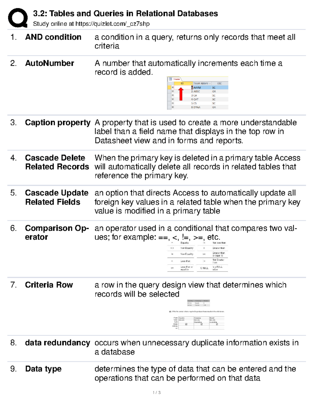3.2 Tables and Queries in Relational Databases - 3: Tables and Queries ...