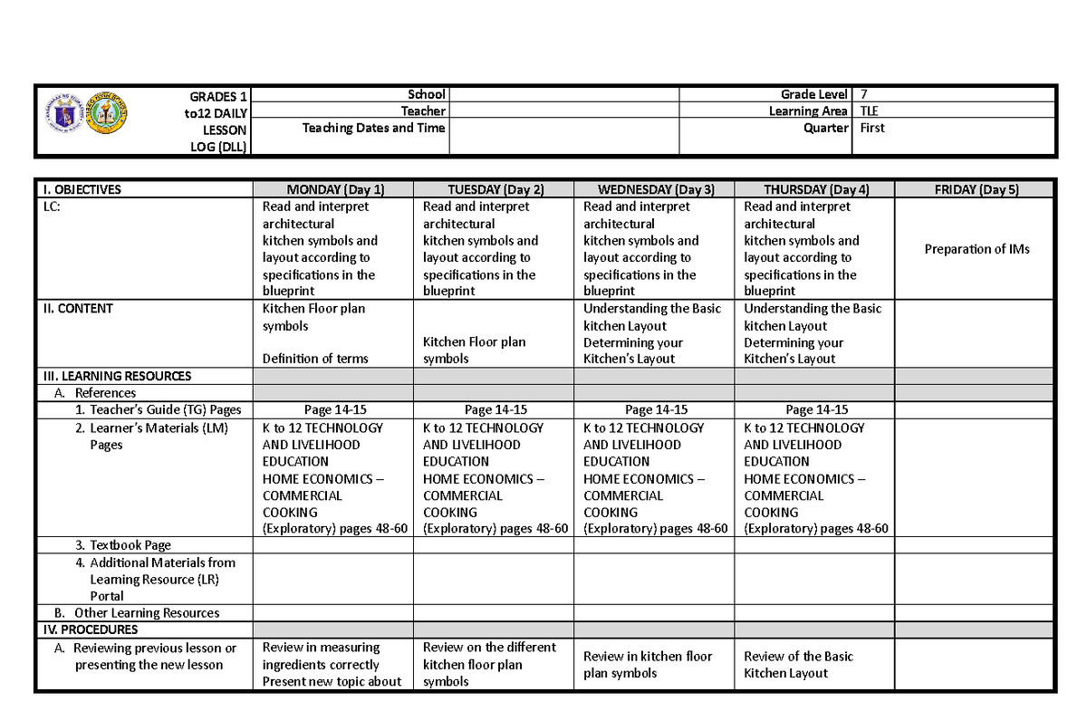 Grade 6 Dll Tle 6 Q1 Week 7 Docx Grades 1 To 12 Daily Lesson Log Hot Sex Picture 2480