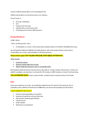 Specimen Handling and Processing - When are these specimens to be ...