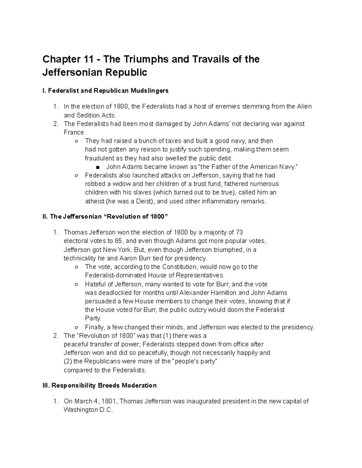 APUSH Chapter 11 - Chapter 11 - The Triumphs And Travails Of The ...