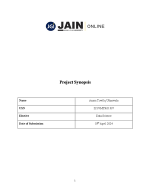 Project+Synopsis+Template+-+DS+and+AI - Project Synopsis Name Gokulraj ...