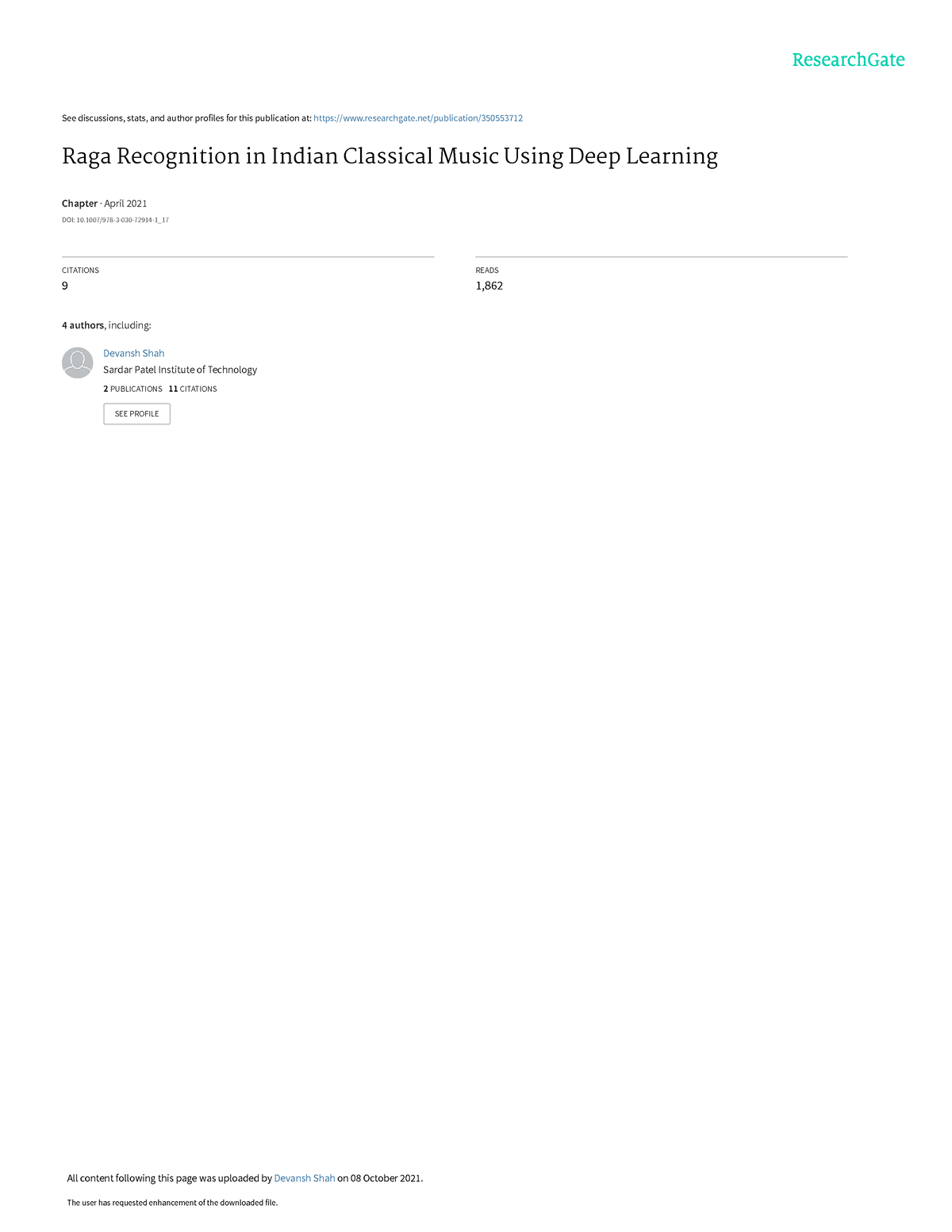 Raga Recognition In Indian Classical Music Using Deep Learning - See ...