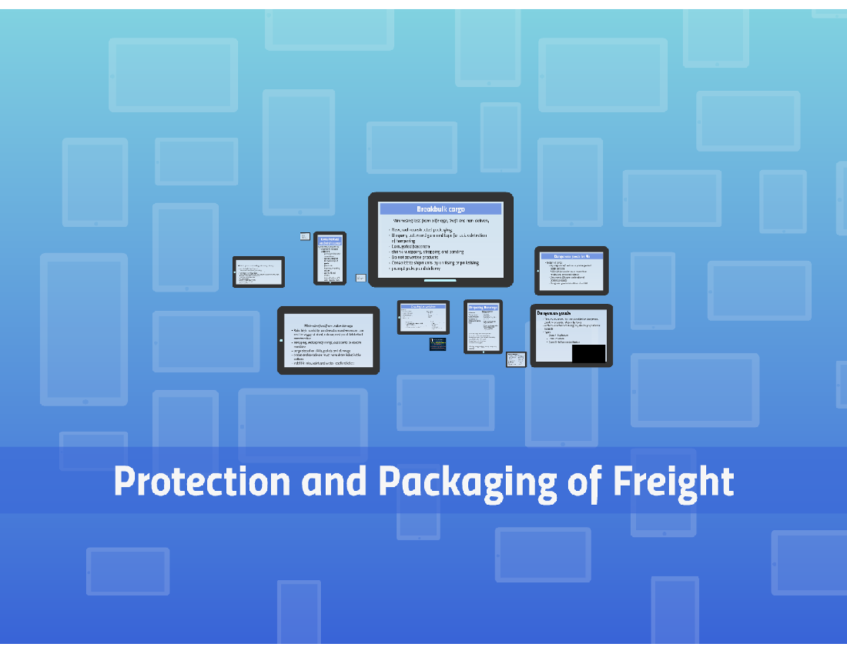 Protection and Packaging of freight - LMA13A3 - Studocu