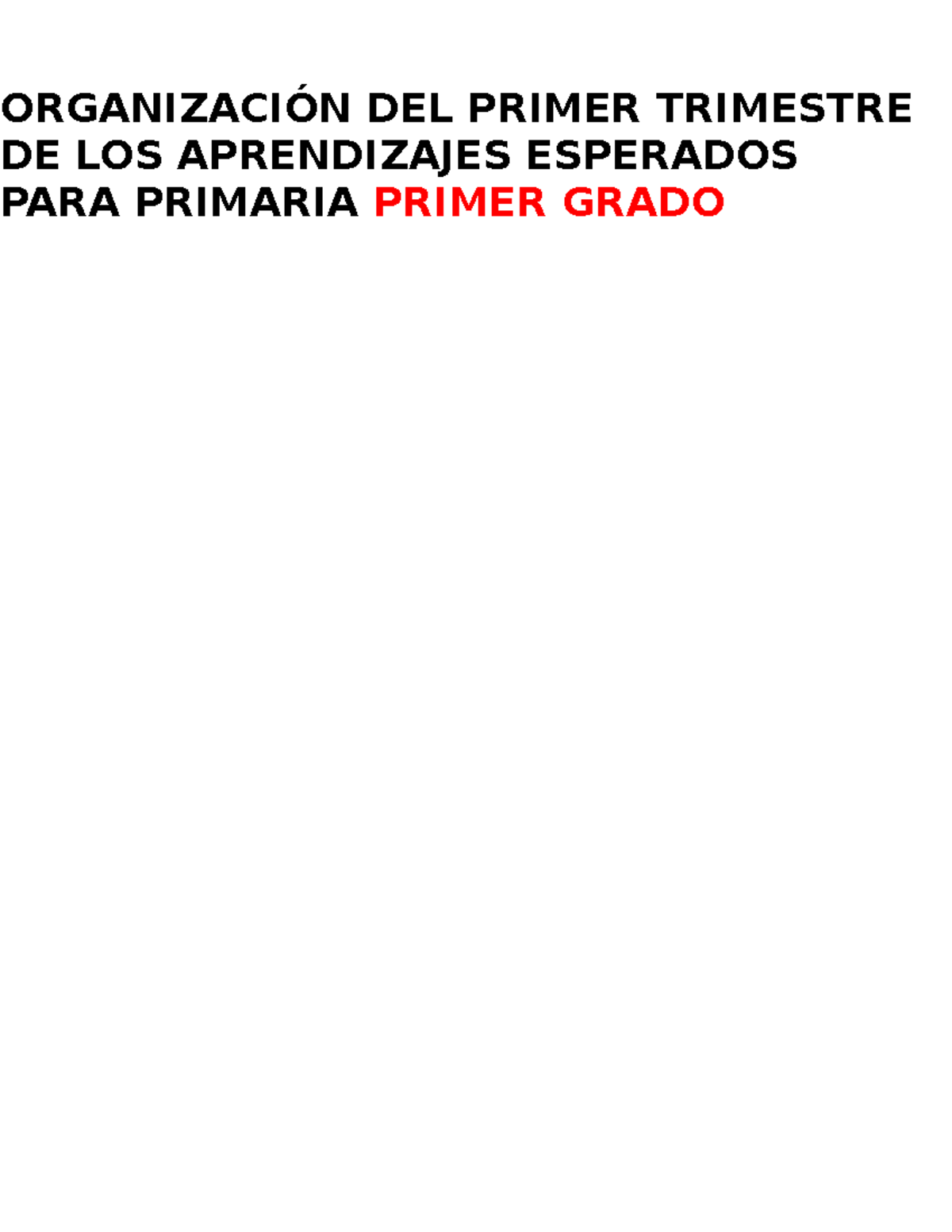 Organizacio Ì n Trimestraldelos Aprendizajes Esperados MEEP ...