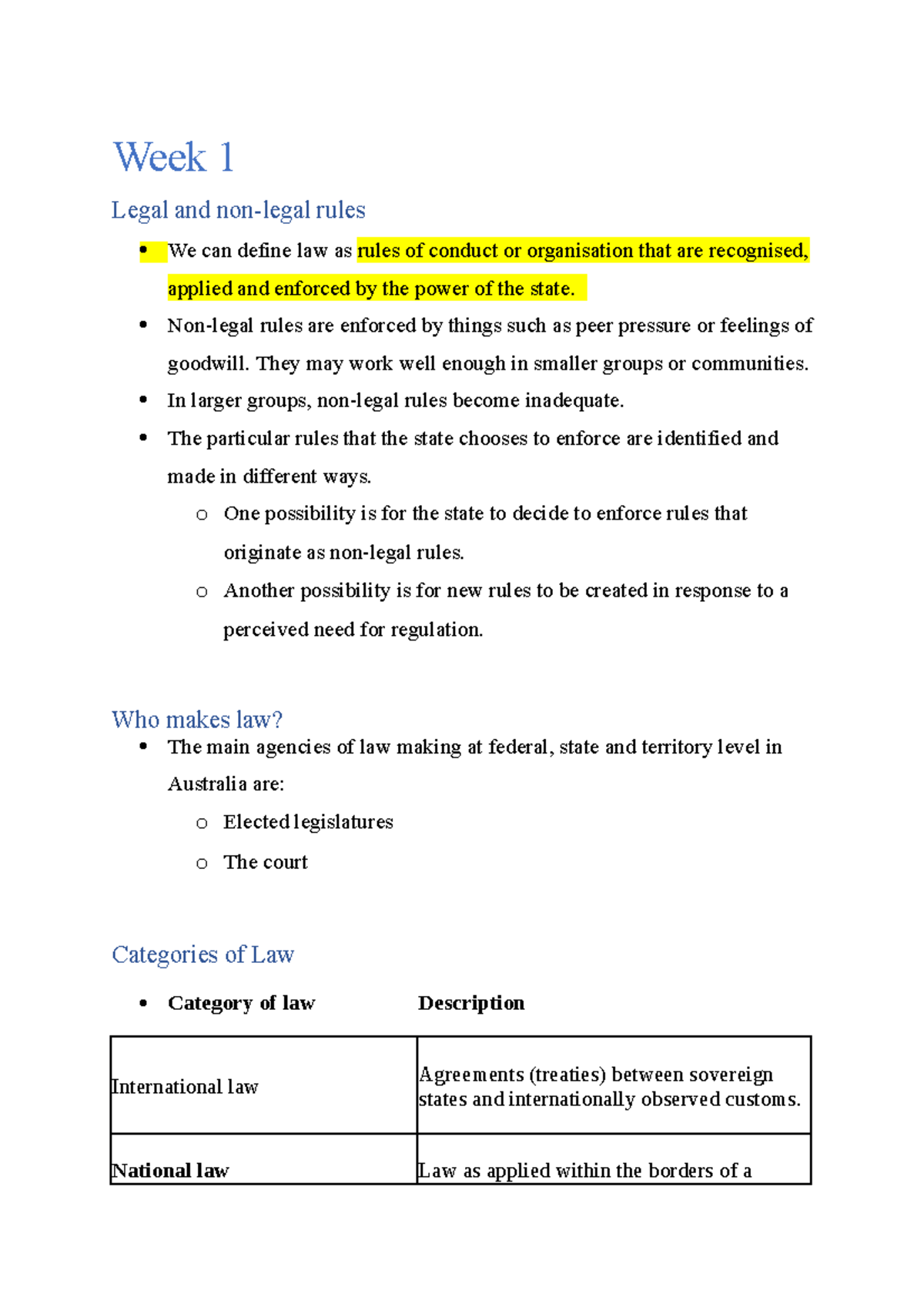 week-1-summaries-week-1-legal-and-non-legal-rules-we-can-define-law-as-rules-of-conduct-or