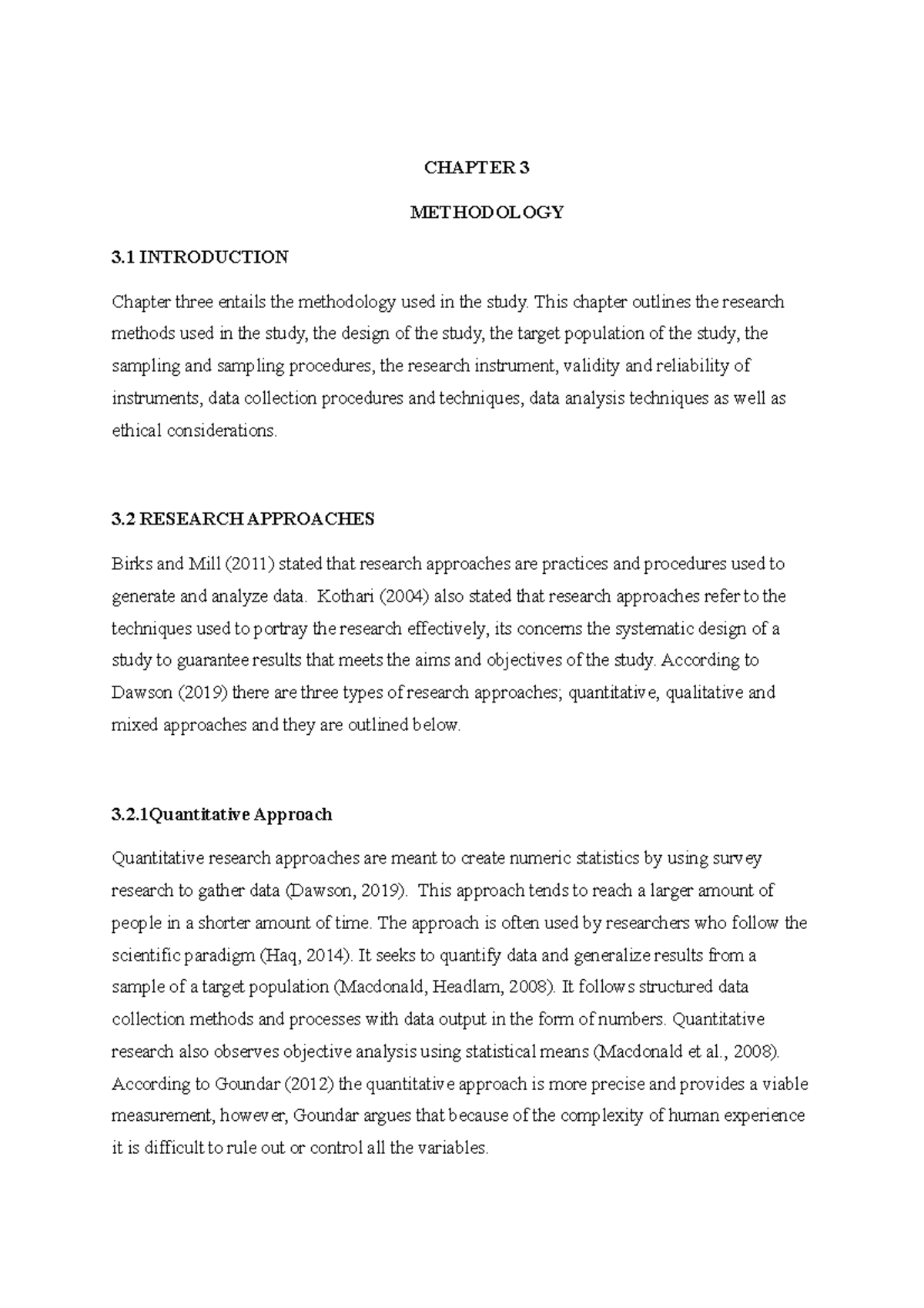 Methodology Research Designs Chapter 3 Methodology 3 Introduction